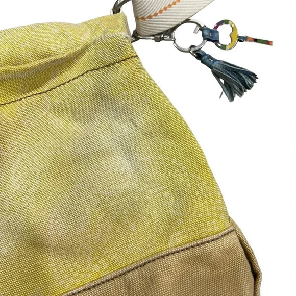 Fossil Yellow Canvas Messenger Bag - Picture 8 of 12